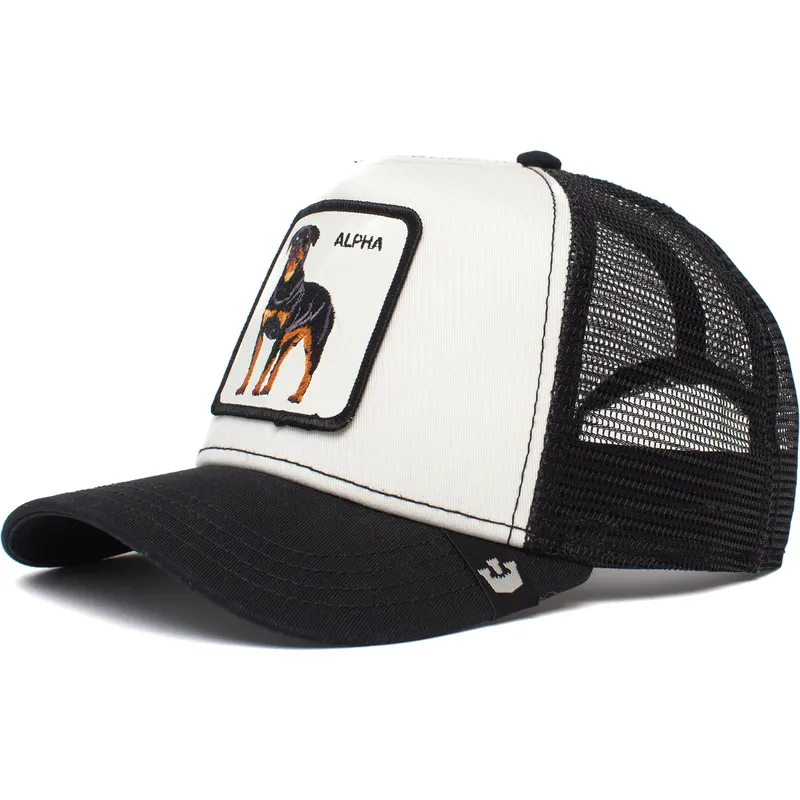 shapka-izvita-traker-byala-snapbek-alpha-dog-the-farm-ot-goorin-bros