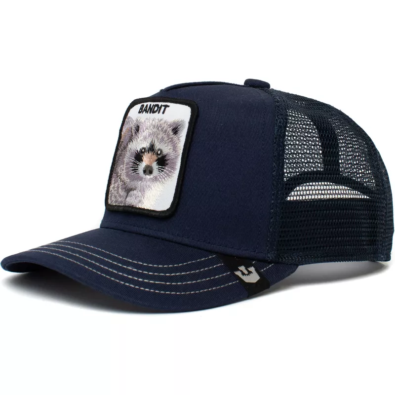 Goorin Bros. Youth Raccoon Sticky Bandit The Farm Navy Blue Trucker Hat:  