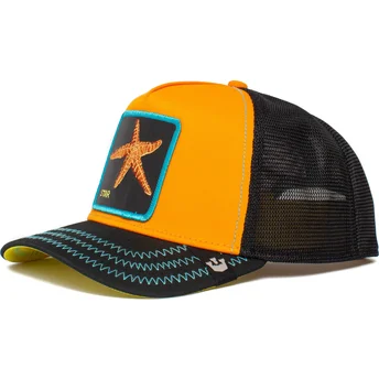 trucker-cap-orange-und-schwarz-seestern-baby-i-m-a-star-the-farm-von-goorin-bros