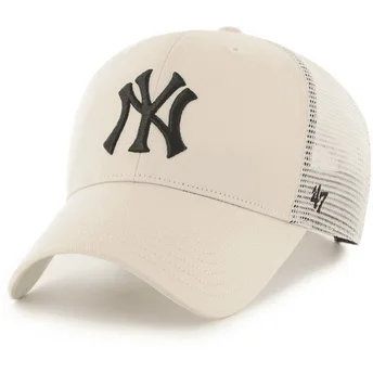 Шапка извита тракер бежов снапбек MVP Branson на New York Yankees MLB от 47 Brand