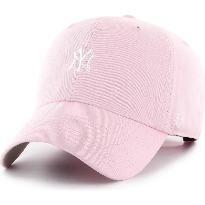 shapka-izvita-roza-reguliruem-clean-up-base-runner-na-new-york-yankees-mlb-ot-47-brand