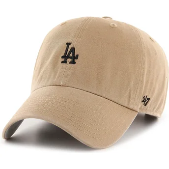 Brun justerbar buet kasket Clean Up Base Runner fra Los Angeles Dodgers MLB fra 47 Brand