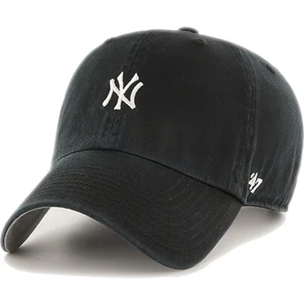 Шапка извита черна регулируем Clean Up Base Runner на New York Yankees MLB от 47 Brand