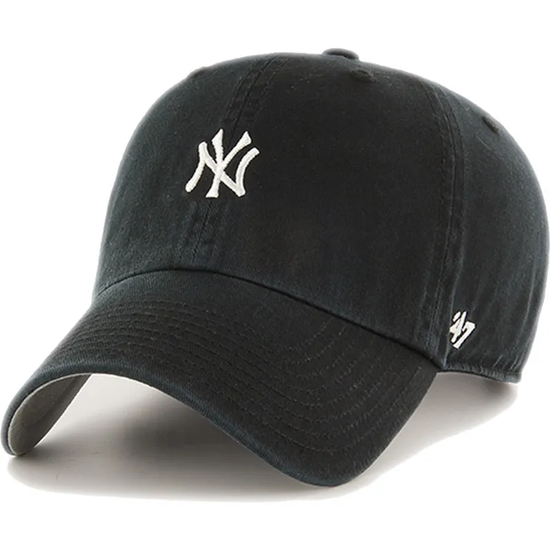 shapka-izvita-cherna-reguliruema-clean-up-base-runner-na-new-york-yankees-mlb-ot-47-brand