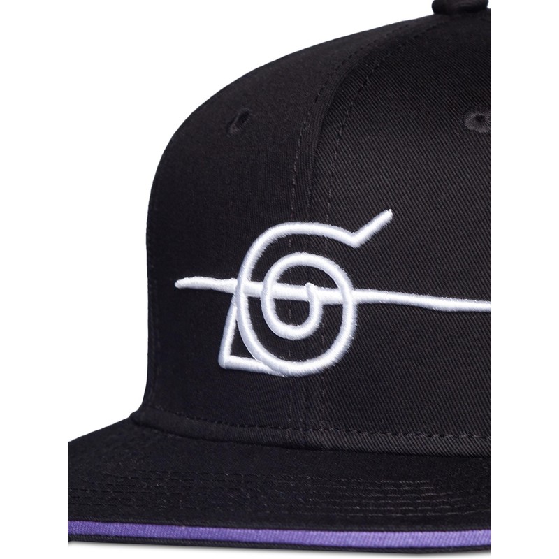 Difuzed Flat Brim Konoha Naruto Black 