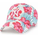 shapka-izvita-mnogocveten-reguliruem-clean-up-sharon-na-new-york-yankees-mlb-ot-47-brand