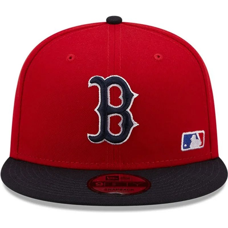 shapka-ploska-chervena-snapbek-9fifty-team-arch-na-boston-red-sox-mlb-ot-new-era