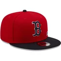 gorra-plana-roja-y-azul-marino-snapback-9fifty-team-arch-de-boston-red-sox-mlb-de-new-era