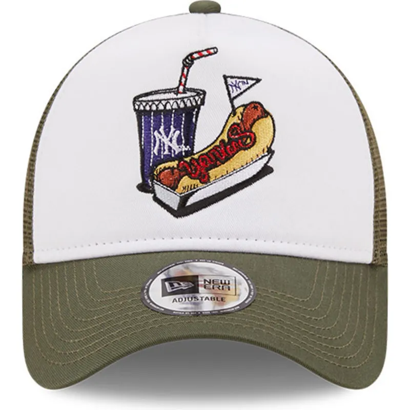 shapka-izvita-traker-byala-snapbek-a-frame-stadium-food-hot-dog-na-new-york-yankees-mlb-ot-new-era