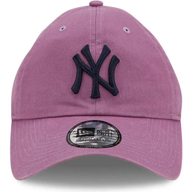 shapka-izvita-violetka-reguliruem-9twenty-essential-casual-classic-na-new-york-yankees-mlb-ot-new-era