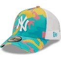 casquette-trucker-bleue-et-blanche-a-frame-camo-pack-new-york-yankees-mlb-new-era