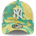 shapka-izvita-traker-zelena-snapbek-a-frame-camo-pack-na-new-york-yankees-mlb-ot-new-era