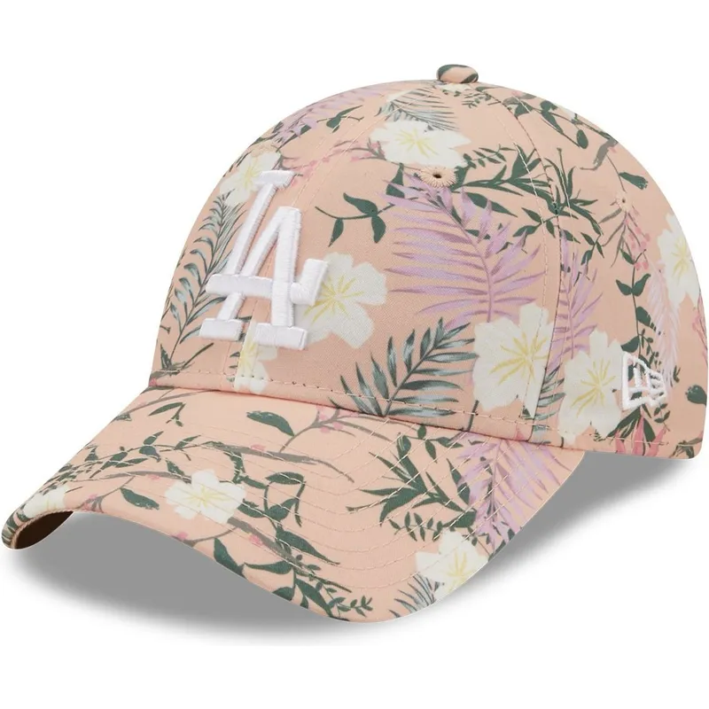 shapka-izvita-roza-reguliruem-9forty-floral-na-los-angeles-dodgers-mlb-ot-new-era