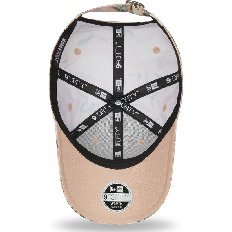 shapka-izvita-roza-reguliruem-9forty-floral-na-los-angeles-dodgers-mlb-ot-new-era