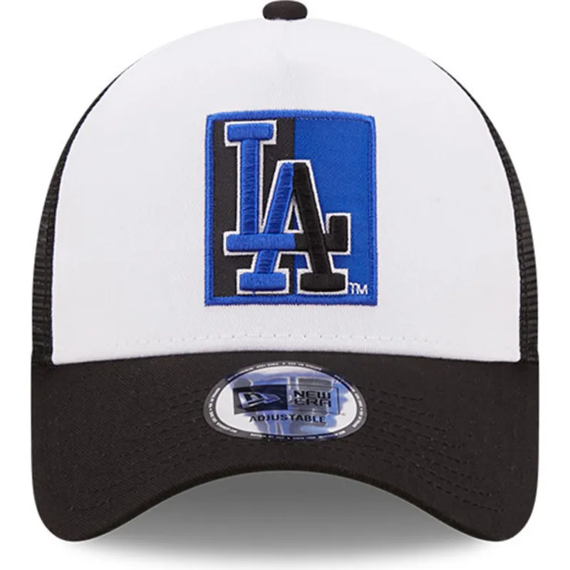 shapka-izvita-traker-cherna-snapbek-a-frame-team-patch-na-los-angeles-dodgers-mlb-ot-new-era