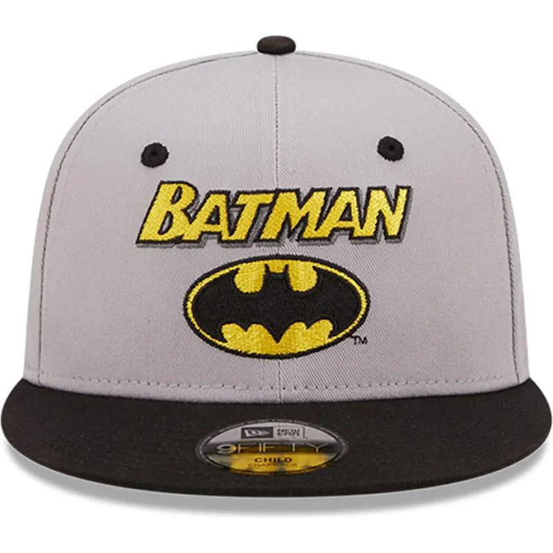 shapka-ploska-siv-snapbek-za-deca-9fifty-character-na-batman-dc-comics-ot-new-era