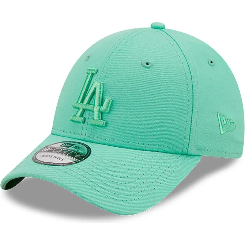 shapka-izvita-zelena-reguliruem-9forty-league-essential-na-los-angeles-dodgers-mlb-ot-new-era