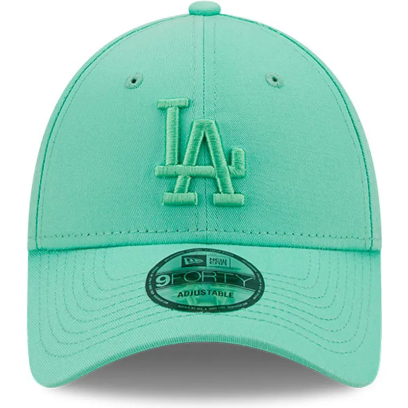 shapka-izvita-zelena-reguliruem-9forty-league-essential-na-los-angeles-dodgers-mlb-ot-new-era