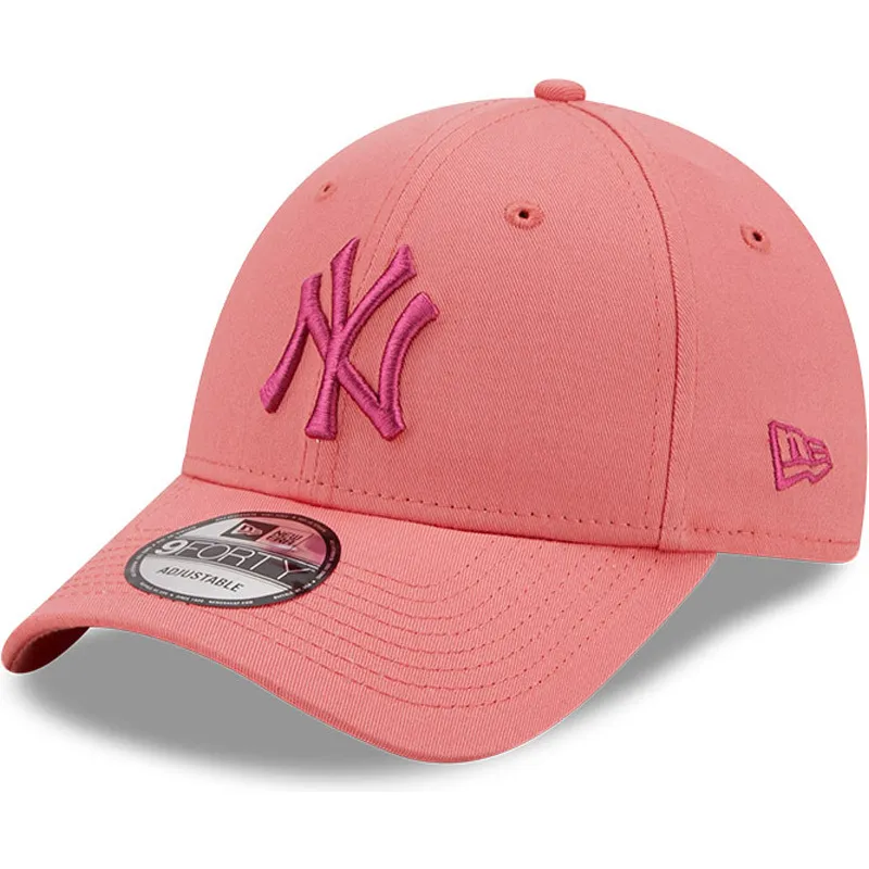 shapka-izvita-roza-reguliruem-9forty-league-essential-na-new-york-yankees-mlb-ot-new-era