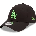 shapka-izvita-cherna-reguliruem-9forty-neon-pack-na-los-angeles-dodgers-mlb-ot-new-era