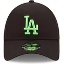 shapka-izvita-cherna-reguliruem-9forty-neon-pack-na-los-angeles-dodgers-mlb-ot-new-era