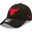 shapka-izvita-cherna-reguliruem-9forty-neon-pack-na-chicago-bulls-nba-ot-new-era