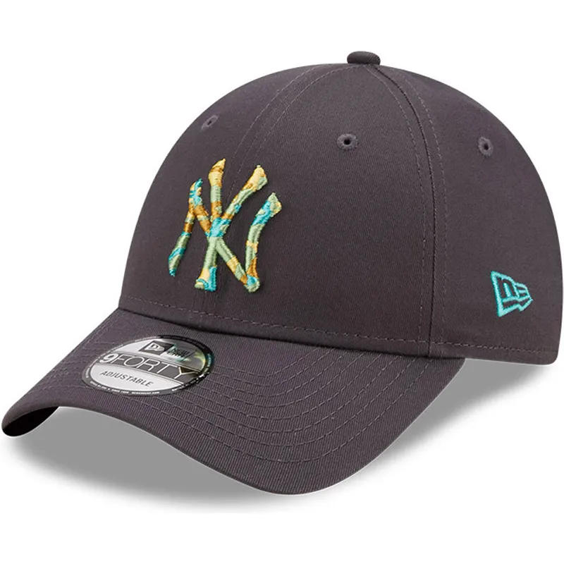 shapka-izvita-siv-reguliruem-9forty-camo-infill-na-new-york-yankees-mlb-ot-new-era