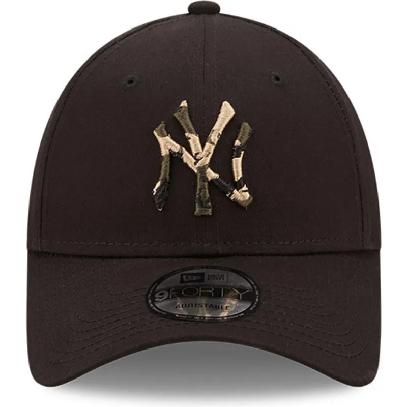 shapka-izvita-cherna-reguliruem-9forty-camo-infill-na-new-york-yankees-mlb-ot-new-era