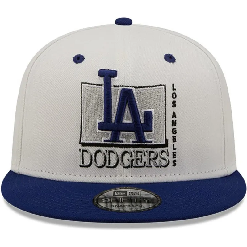 shapka-ploska-siv-snapbek-9fifty-white-crown-na-los-angeles-dodgers-mlb-ot-new-era