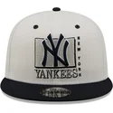 shapka-ploska-byala-snapbek-9fifty-white-crown-na-new-york-yankees-mlb-ot-new-era