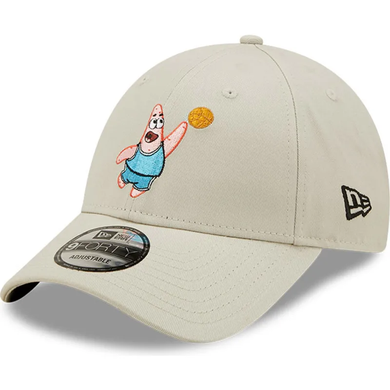 shapka-izvita-bezhov-reguliruem-9forty-sporty-na-spongebob-i-patrick-star-ot-new-era