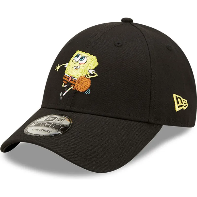 shapka-izvita-cherna-reguliruem-9forty-sporty-na-spongebob-ot-new-era