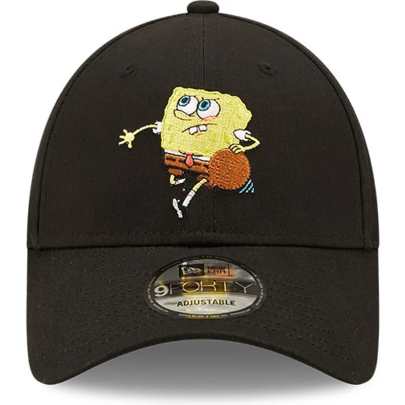 shapka-izvita-cherna-reguliruem-9forty-sporty-na-spongebob-ot-new-era