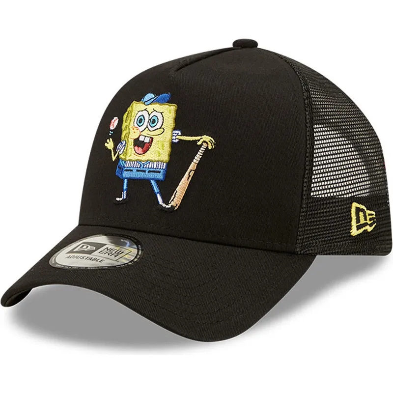 shapka-izvita-traker-cherna-snapbek-a-frame-sporty-na-spongebob-ot-new-era