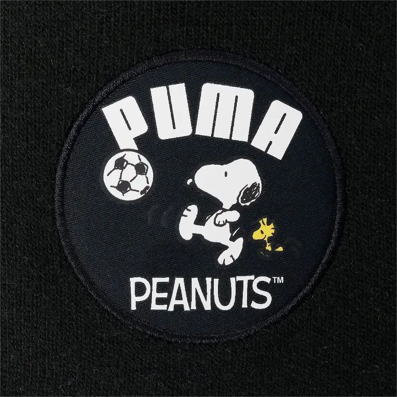 shapka-cherna-za-deca-classic-cuffless-na-snoopy-peanuts-ot-puma