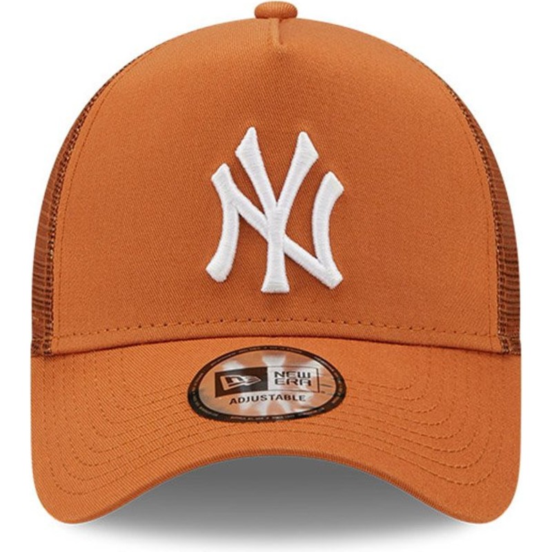 new era ny cap brown