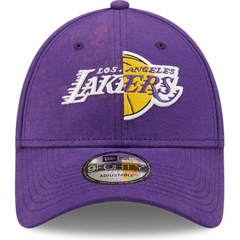 violet-justerbar-buet-kasket-9forty-washed-pack-split-logo-fra-los-angeles-lakers-nba-fra-new-era