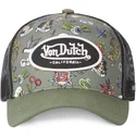 gron-og-sort-trucker-kasket-tattoo-tat-k-fra-von-dutch