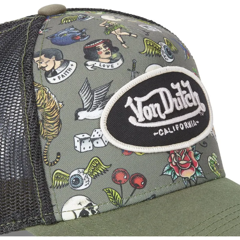 shapka-izvita-shapka-traker-zelena-snapbek-tattoo-tat-k-ot-von-dutch