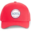 shapka-izvita-chervena-snapbek-kustom-kulture-col-red1-ot-von-dutch