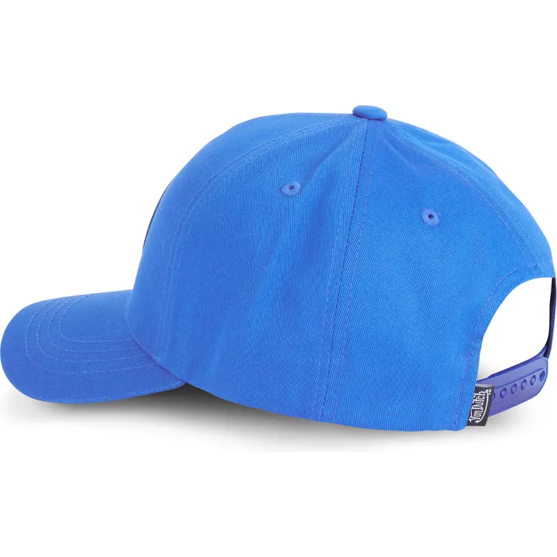 blaue-gebogene-snapback-kappe-kustom-kulture-col-rblu-von-von-dutch