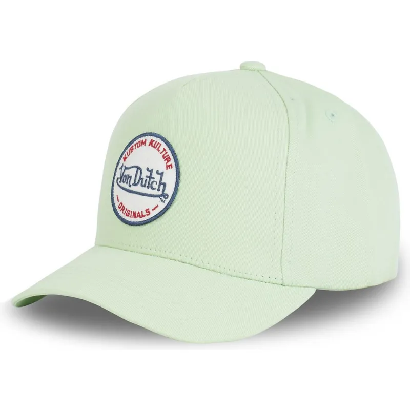 shapka-izvita-zelena-snapbek-kustom-kulture-col-mint-ot-von-dutch