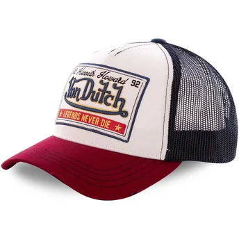 Trucker-Cap weiß, marineblau und rot Legends Never Die CAS WB07 von Von Dutch