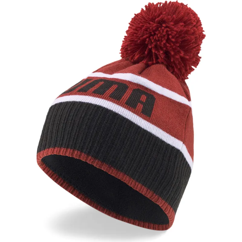 shapka-chervena-pompon-ot-puma
