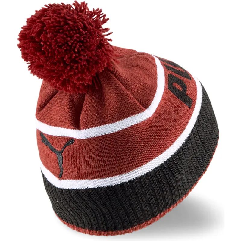 shapka-chervena-pompon-ot-puma