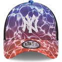 shapka-izvita-traker-mnogocveten-snapbek-a-frame-summer-city-na-new-york-yankees-mlb-ot-new-era