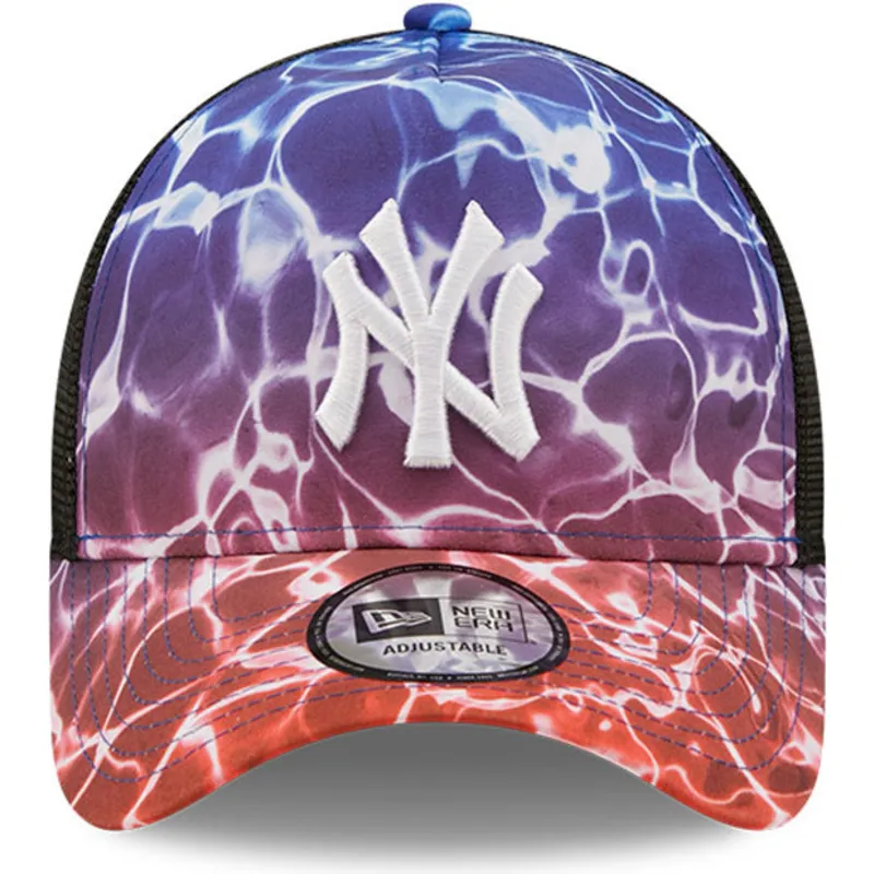 shapka-izvita-traker-mnogocveten-snapbek-a-frame-summer-city-na-new-york-yankees-mlb-ot-new-era