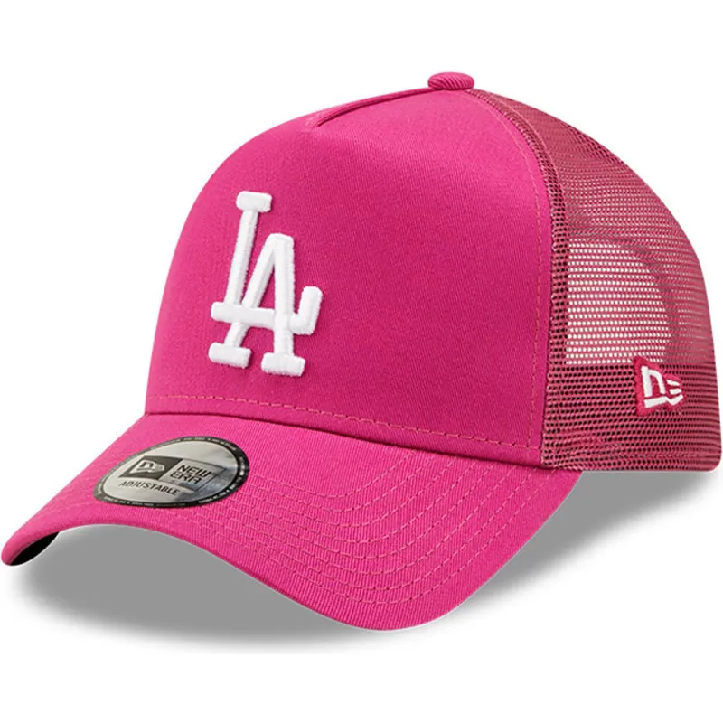shapka-izvita-traker-roza-snapbek-a-frame-tonal-mesh-na-los-angeles-dodgers-mlb-ot-new-era