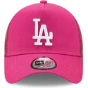 shapka-izvita-traker-roza-snapbek-a-frame-tonal-mesh-na-los-angeles-dodgers-mlb-ot-new-era