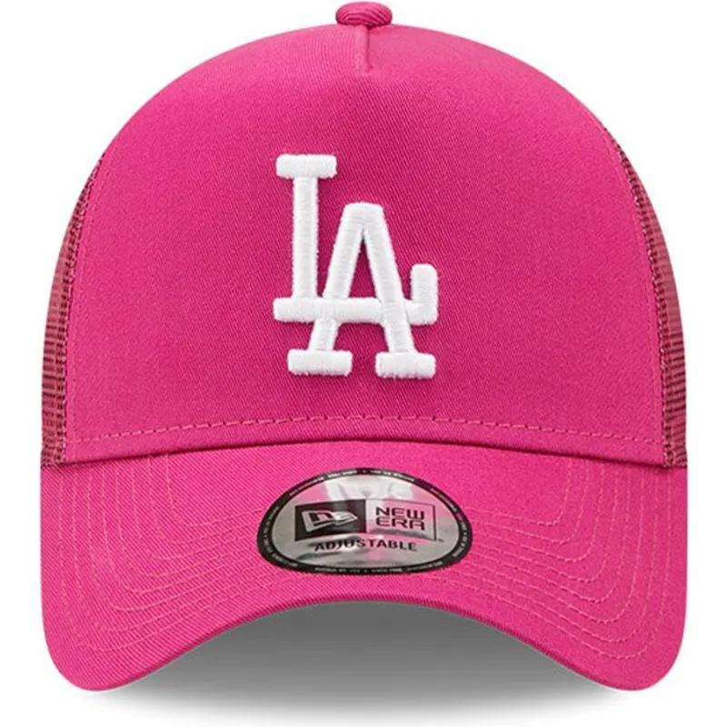 shapka-izvita-traker-roza-snapbek-a-frame-tonal-mesh-na-los-angeles-dodgers-mlb-ot-new-era
